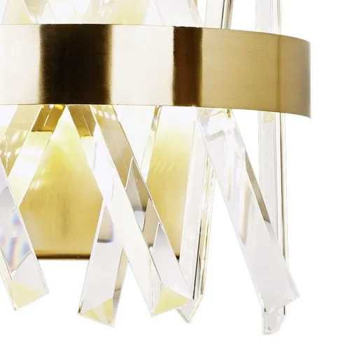 Бра Нимб LED LAMPS 81102/1W Natali Kovaltseva прозрачный на 1 лампа, основание золотое в стиле современный  фото 4